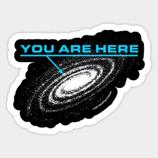 You are here: Milky Way galaxy Sticker